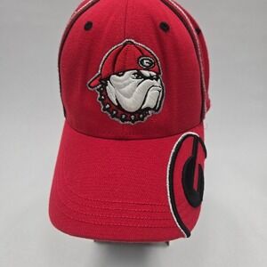 Vintage Georgia Bulldogs Hat Cap Top of the World TOW Embroidered Red Y2K